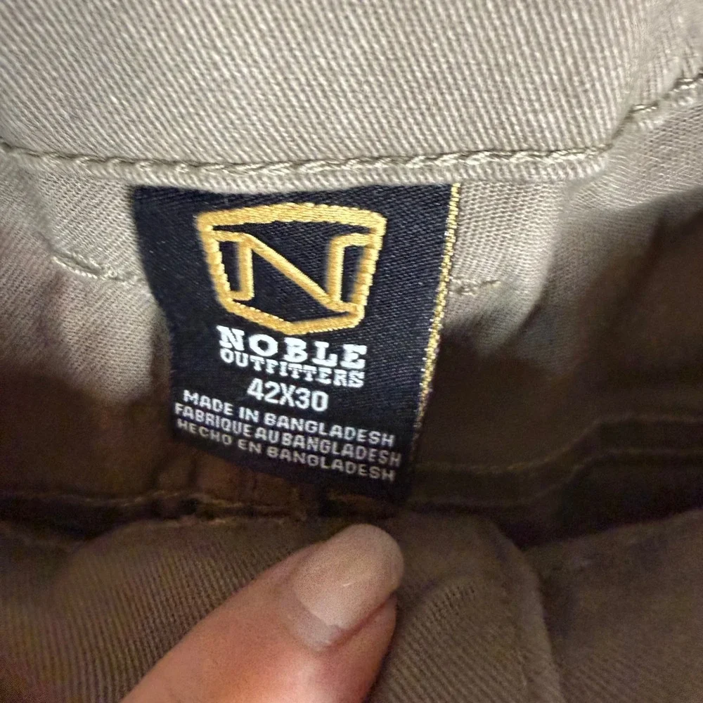 Noble Outfitters Flex 5-Pocket Work Pant Mens 42x30‎ Dark Khaki UPF 50+ Utility